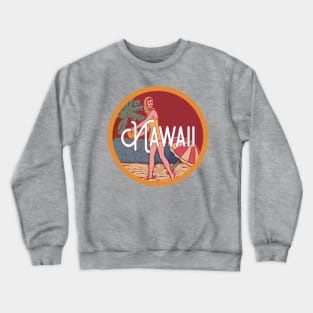 Hawaii Vintage Decal Crewneck Sweatshirt